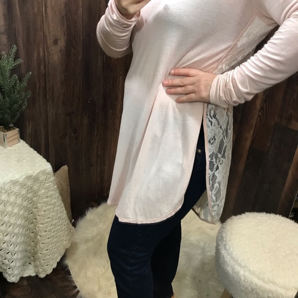 Cloth by RDI laced back top, pure blush - Picture 8 of 9